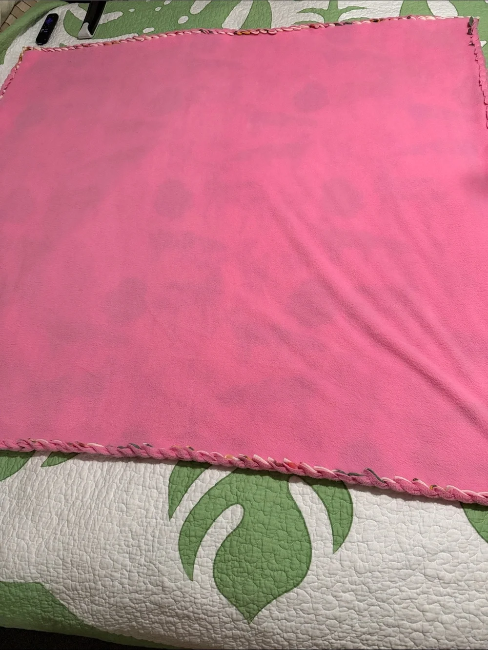 “Little Deer” Tourmaline infused Blanket Deer,fox & Floral patterns Fleece 53x53